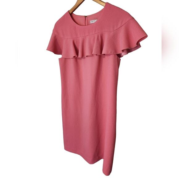 Trina Turk Charleston Ruffle top dress pink 4 - Picture 3 of 11